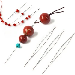 5PCS Beading Needles Super Thin Open the Bead Needle DIY Supplies for Jewelry Making Beads Pins Handmade Accessories Tools