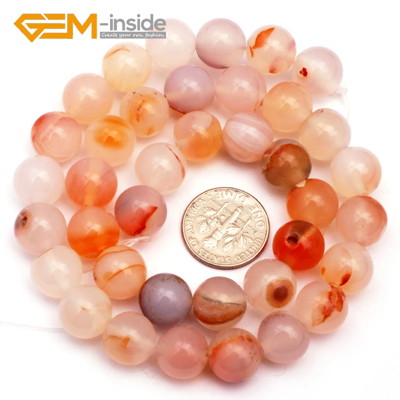 Natural Round Smooth Matte Surface Red Leaf Carnelian Beads For Jewelry Making Loose Bead Strand 15 Inches 4mm-14mm Wholesale