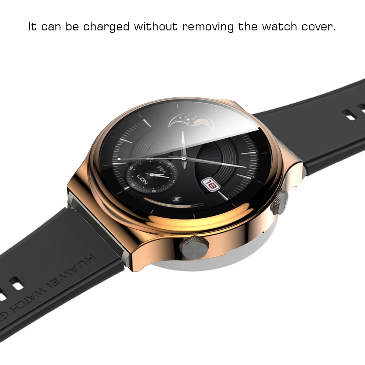 Nieuwe Soft-Plated Alle-Rond Scherm Ultra-Dunne Beschermende Film Tpu Beschermende Cover Case Geschikt Voor Huawei horloge GT2 Pro