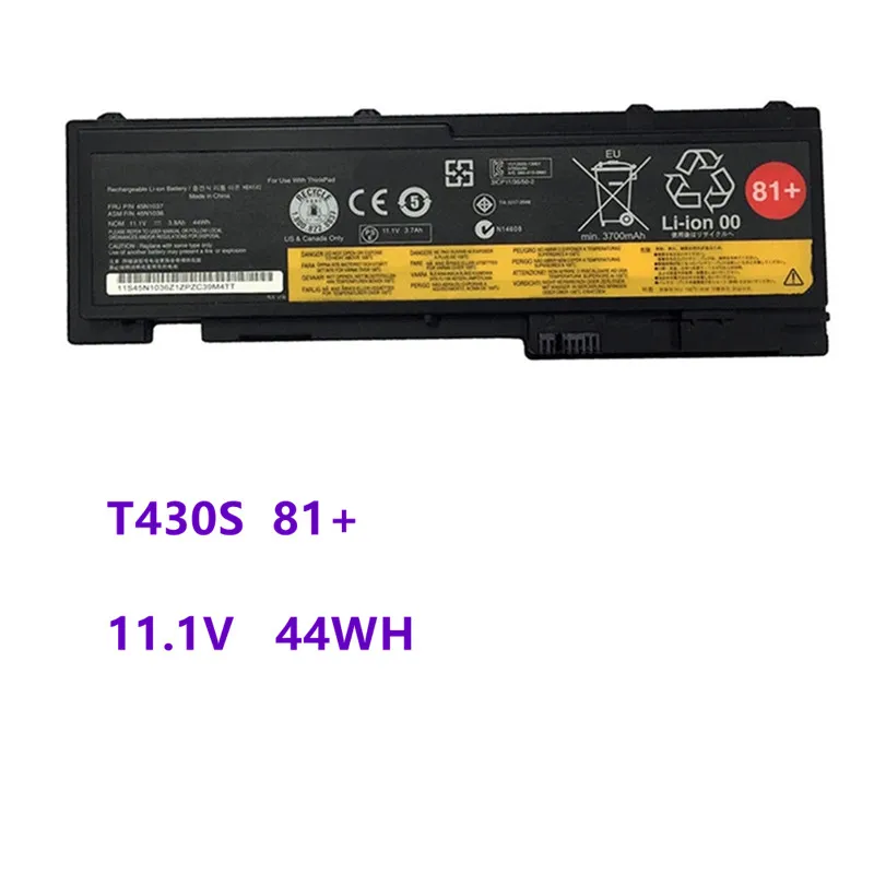 Nova T430s T420S Bateria Do Portátil para Lenovo ThinkPad 45N1036 45N1037 45N1038 0A36309 81 + 11.1V 44Wh