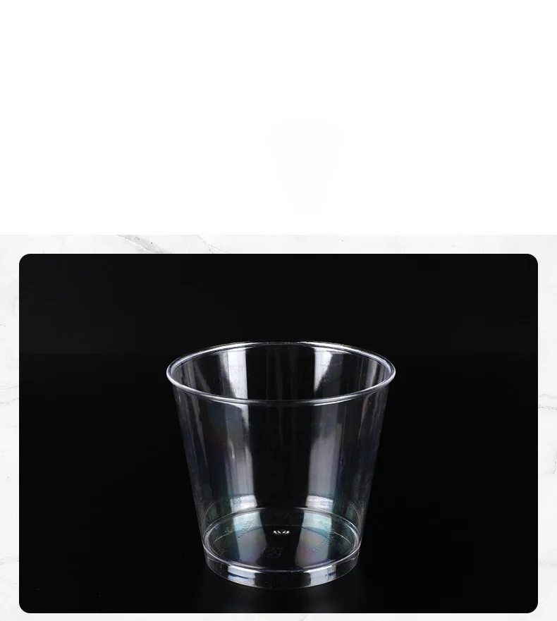 MONGKA 180ml Clear Plastic Disposable Cups, Perfect Container for Jello Shots, Condiments, Tasting, Sauce, Dipping, Samples