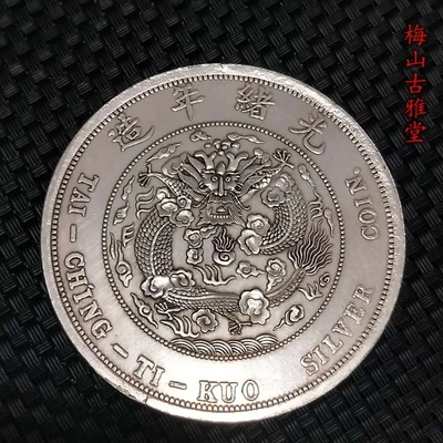 

Antique collection of silver coins of Guangxu household in Qing Dynasty