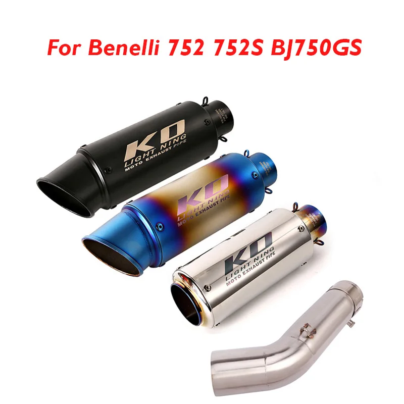 

Motorcycle Slip on 752 752S BJ750GS Exhaust Pipe Muffler Escape Middle Mid Link Tube Connector for Benelli 752 752S BJ750GS