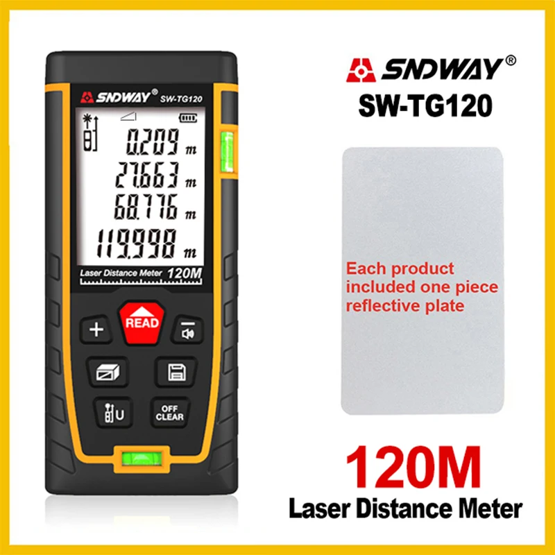 SNDWAY Laser Rangefinder Distance Meter Measure Device Digital Ruler Trena Laser Tape Distance Meter