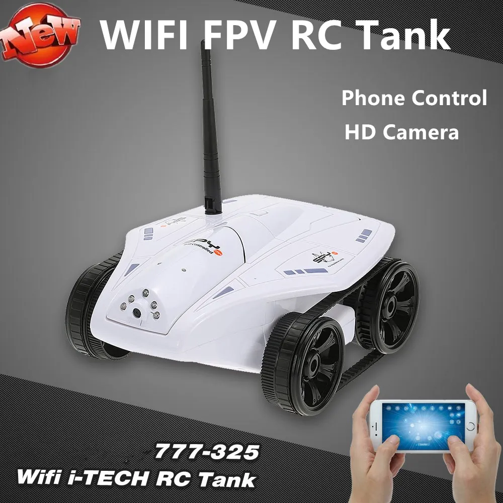 Intelligent WIFI FPV RC Tank Toys With 0.3MP HD Camera 50mins Battery Life Gravity Sensor Wi-Fi RC Tank RC Children\'s Toys Gift