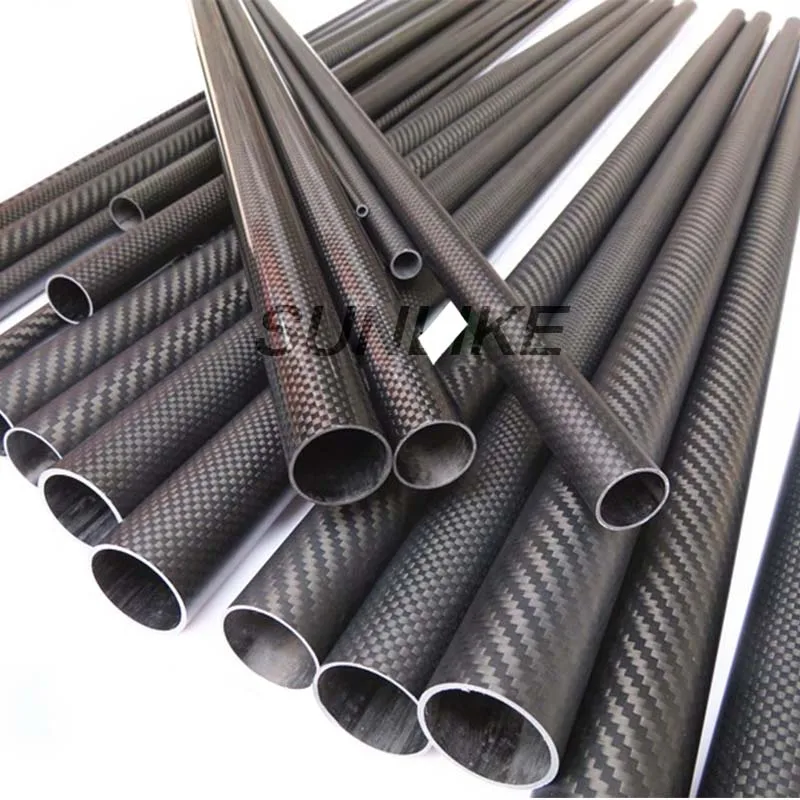 4Pcs Length 248mm High Quality Twill Matte Carbon Fiber Pipe OD5mm-30mm Carbon Fiber Tube