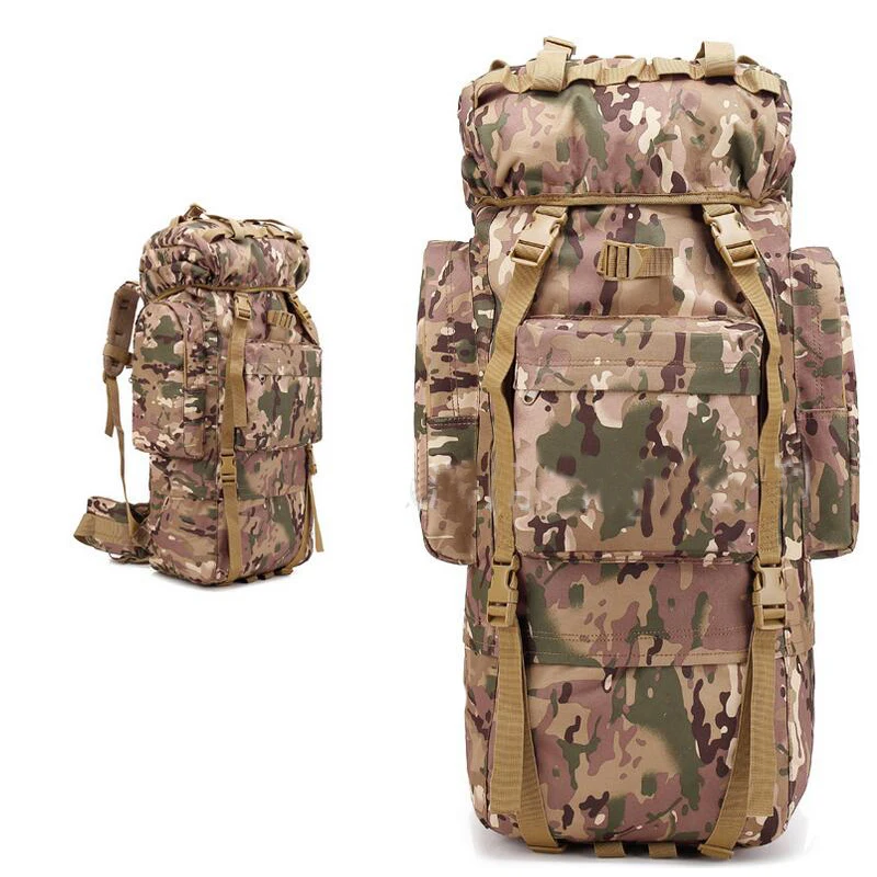 

High Quality 65L Tactical Bag Army Military Backpack Outdoor Travel Backpack Hiking Camping Sports Bag For Hunting Climbing