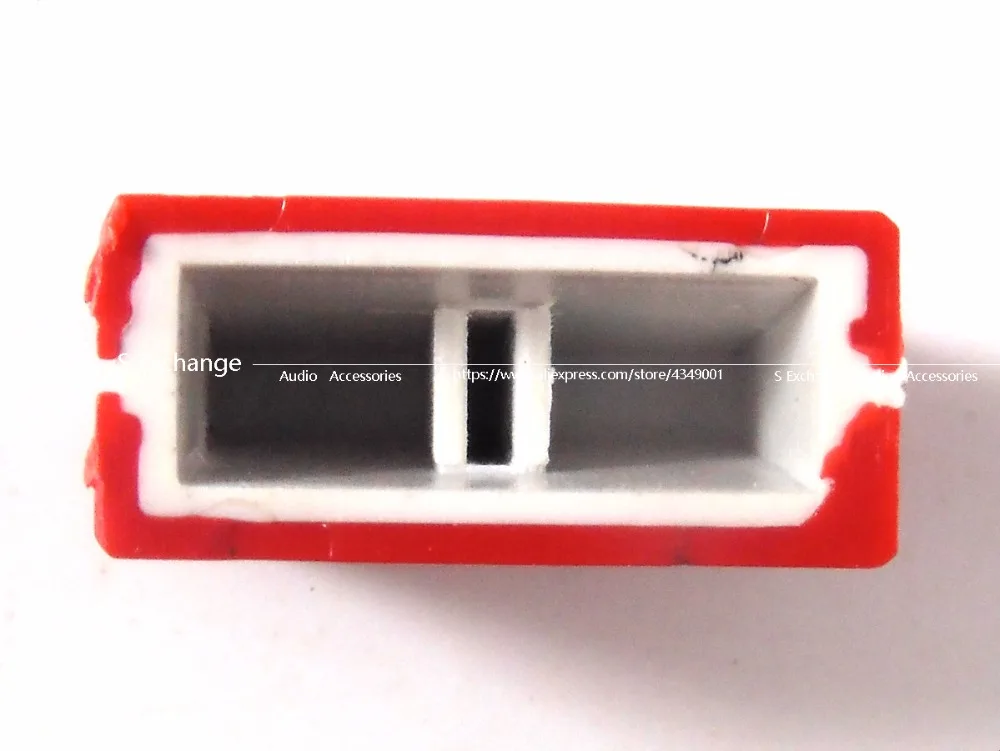 22 قطعة/الوحدة قناة Crossfader الجهد ترويسة غطاء المقبض ل بايونير DJM-250 350 400 600 700 800 خلاط اللون الأحمر