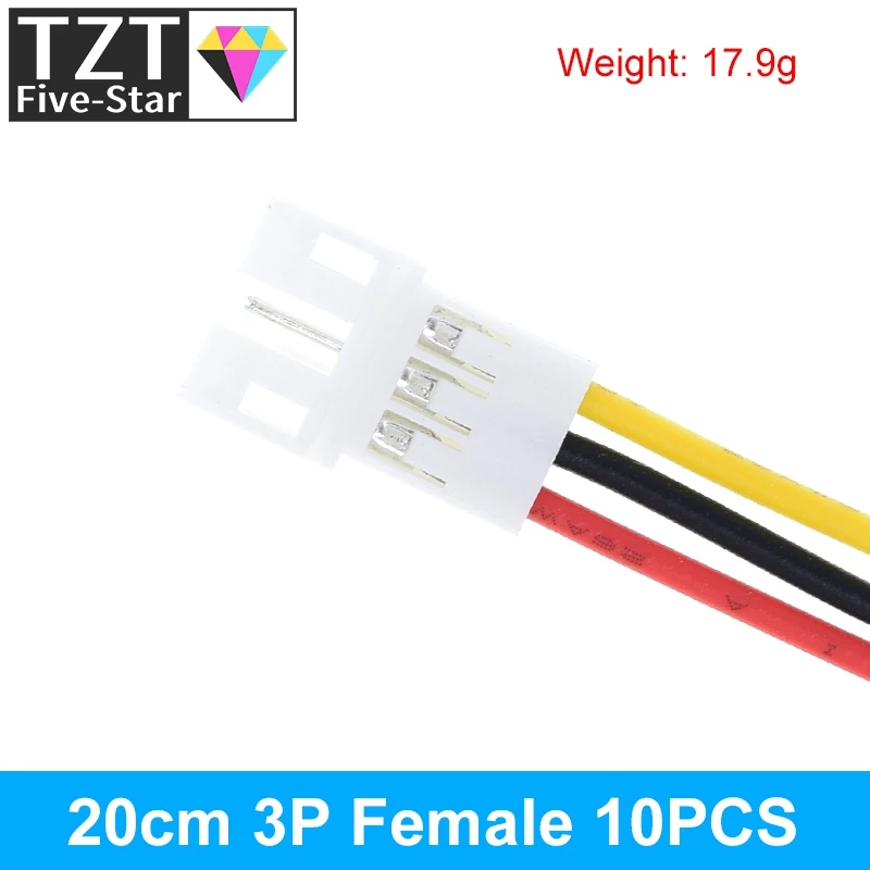 10 Stück 5 Paar Micro JST PH 2.0 2P 3P 4P 5P 6PIN Stecker-Buchsen-Verbinder mit Kabeln 20CM+20CM für Arduino MP3 – Detail 19