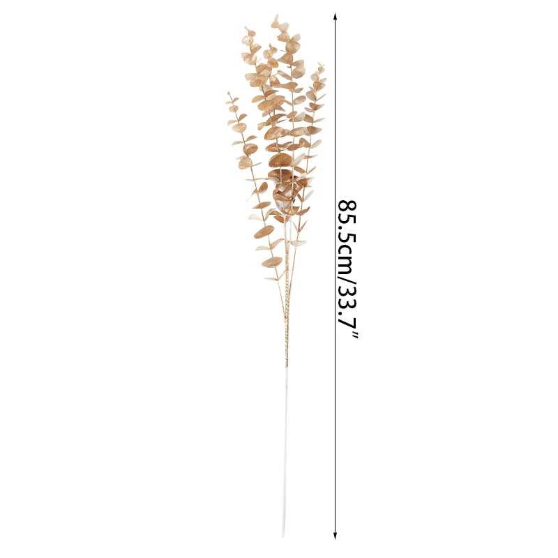 Goldene Serie Künstliche Blumen Konzentrischen Bouquet Eukalyptus Blätter Gefälschte Pflanzen Für Home Decor Hochzeit Weihnachten Party Blumen – Detail 28
