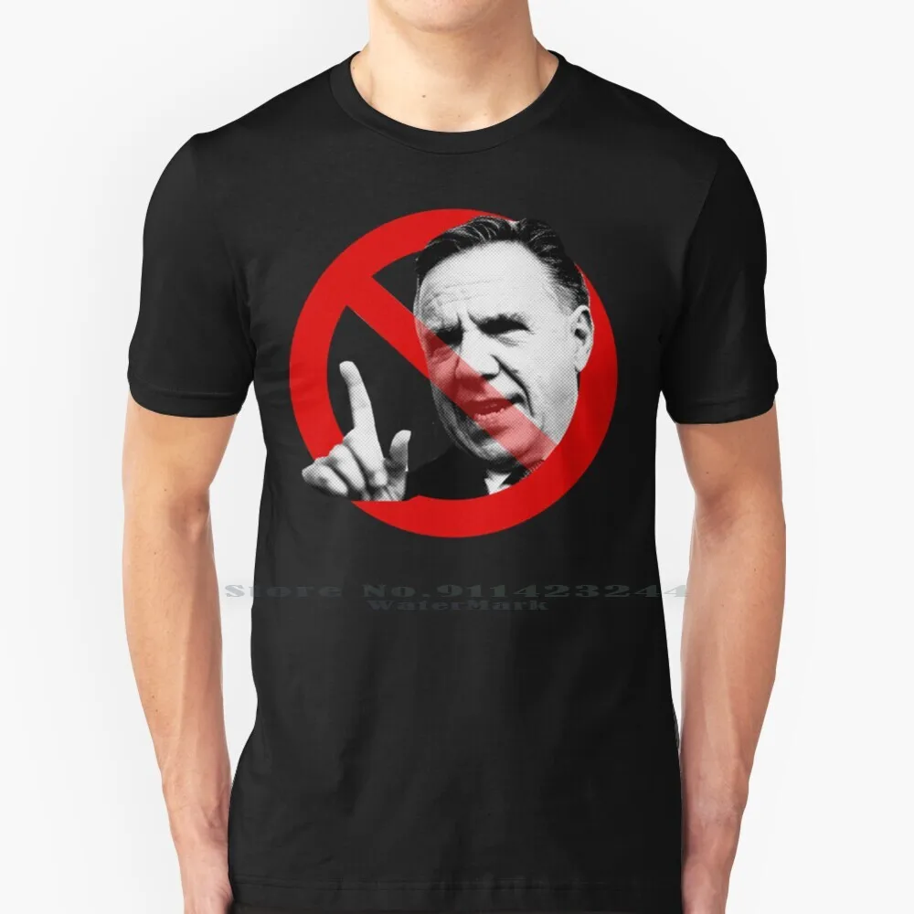 No To Quebec Caq Red Stop Francois Legault Non Arruda Coalition Avenir Quebec Dehors Black Background Hd High Quality 100%