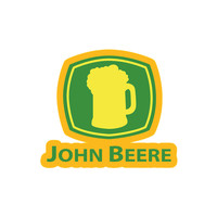 Hot Interesting JOHN BEERE Farm Tractor Gator Farming Car Sticker Motorcycle Decals PVC 13cm*12cm Motorcycle KK Decal