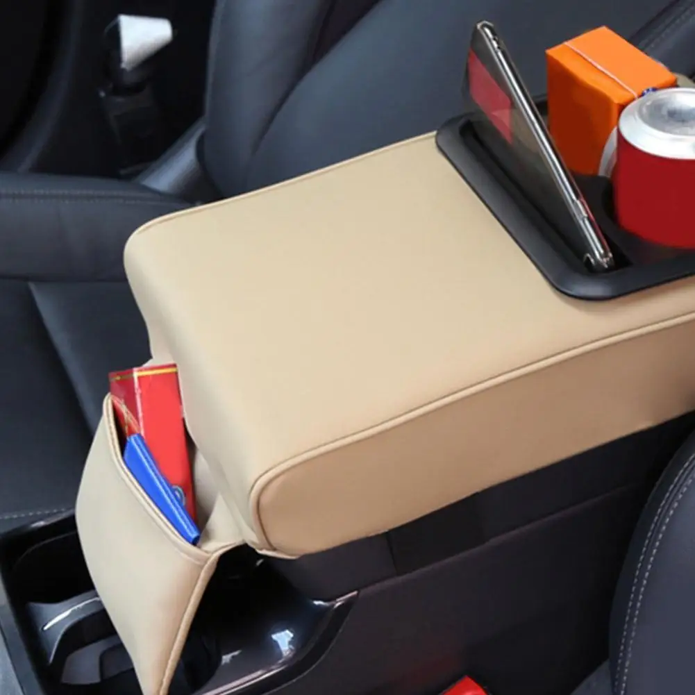 1PCS Universal Car Armrest Center Console Box Tray Organizer Cup Holder Storage Bracket Car Accessories Interior Storage Box