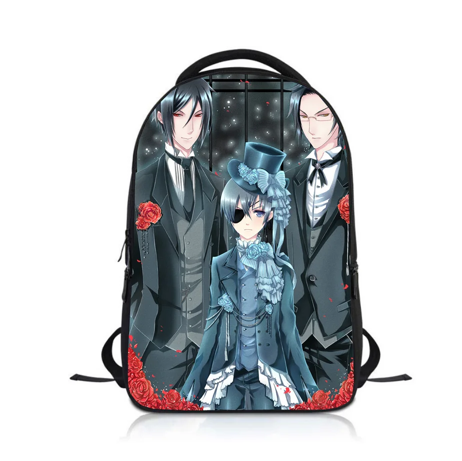 Anime Black Butler Studenten Rucksack Schule Tasche Kinder Cartoon Rucksack Jungen Mädchen Rucksack Kinder Bookbag Satchel
