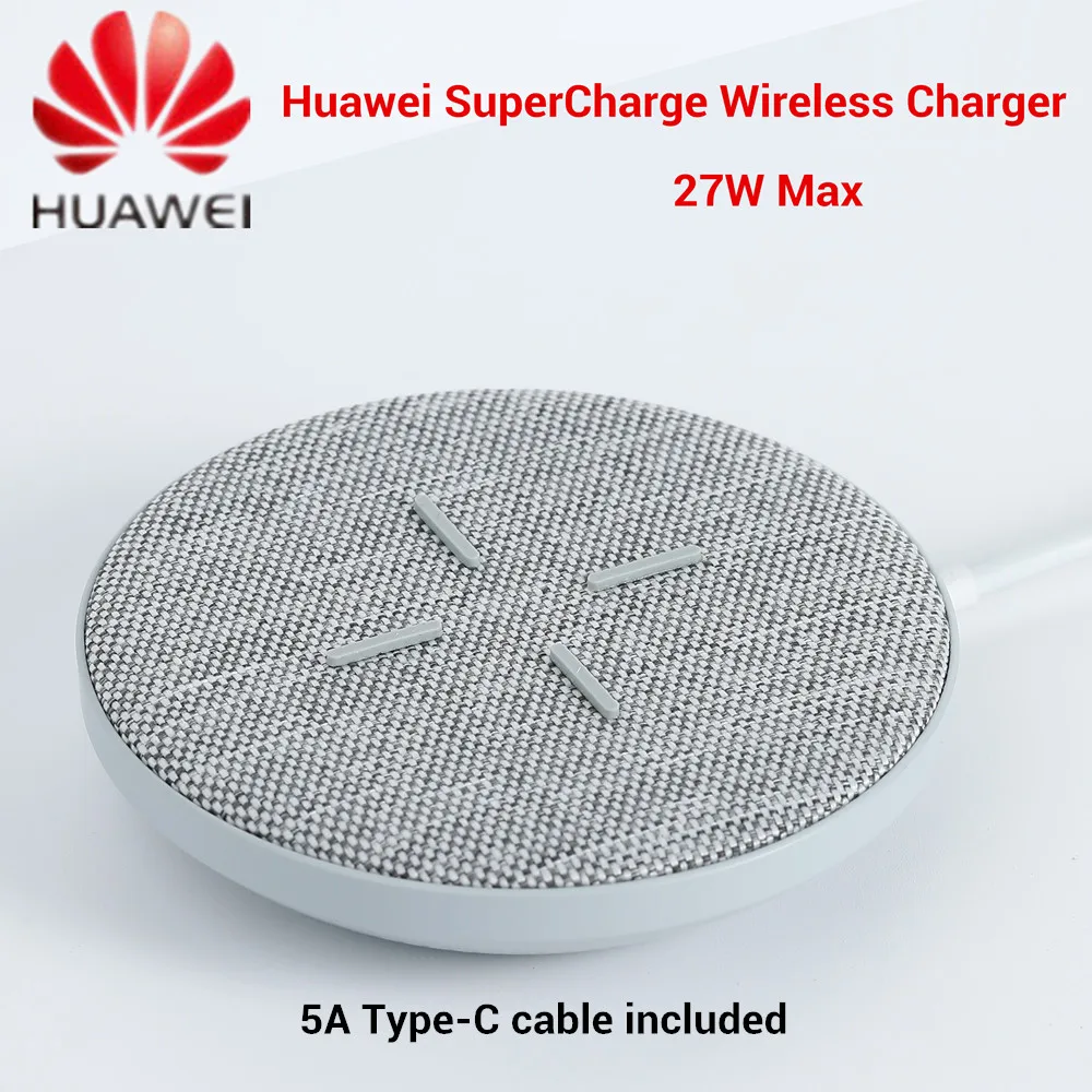 Huawei Wireless Charger Max 27W CP61 Super Charge For Huawei Qi Standard Charge For iPhone 15/14/13/12/11 Series