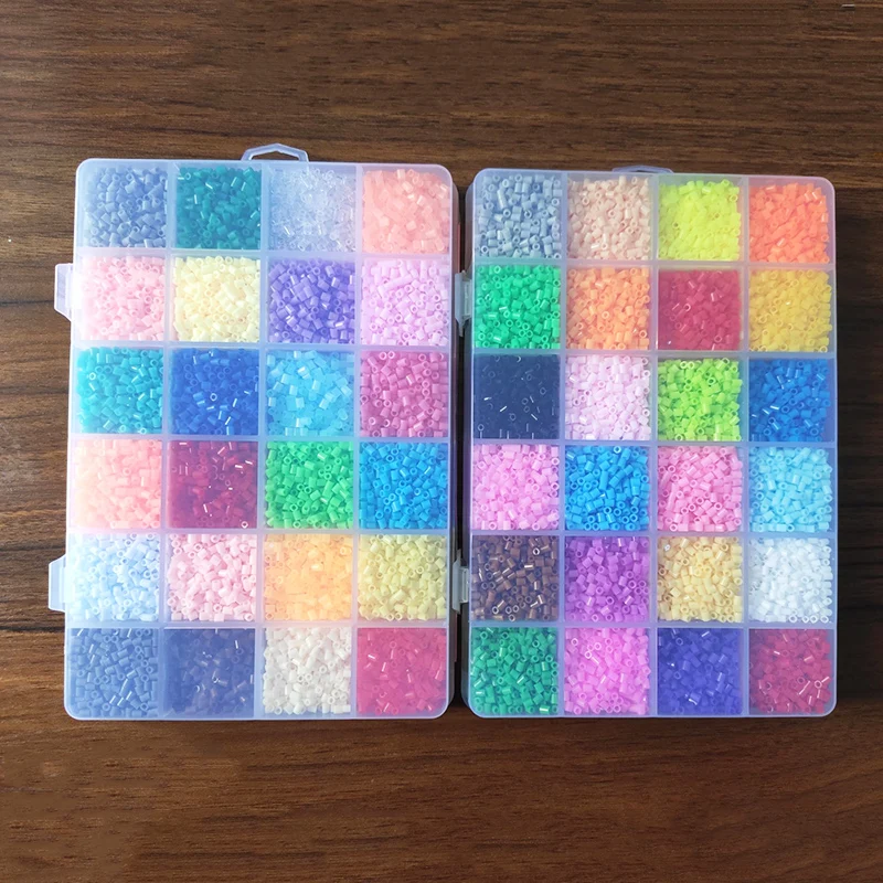 2.6mm Hama Beads 72 Colors Iron beads diy toy perler  Iron beads Kit Beads Education Toy Fuse Bead Jigsaw Puzzle 3D For Children