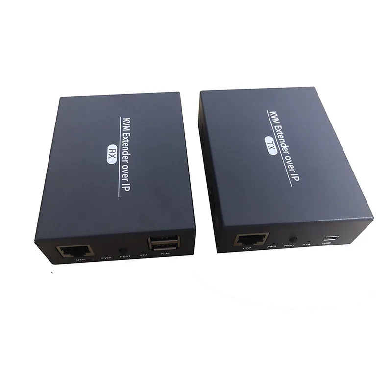 2021 beste 200m Netzwerk USB KVM Extender Über IP 1080P Ethernet HDMI KVM Extender 120m HDMI Extender TX durch Cat5e Cat6 Cat7 Kabel