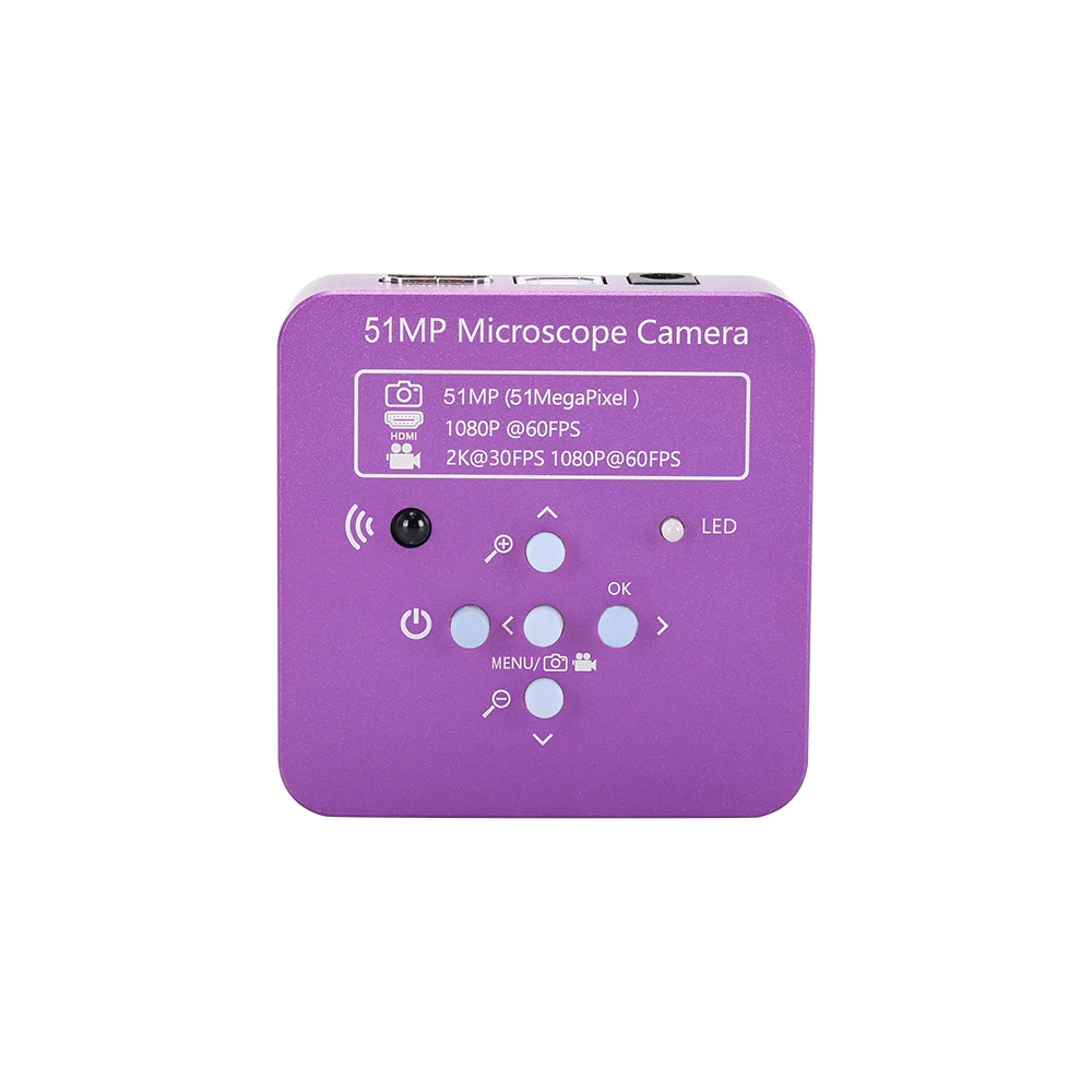 51MP 1080P FHD microscopio digitale 180X c-mount Lens HDMI USB microscopio elettronico industriale fotocamera per saldatura riparazione telefono