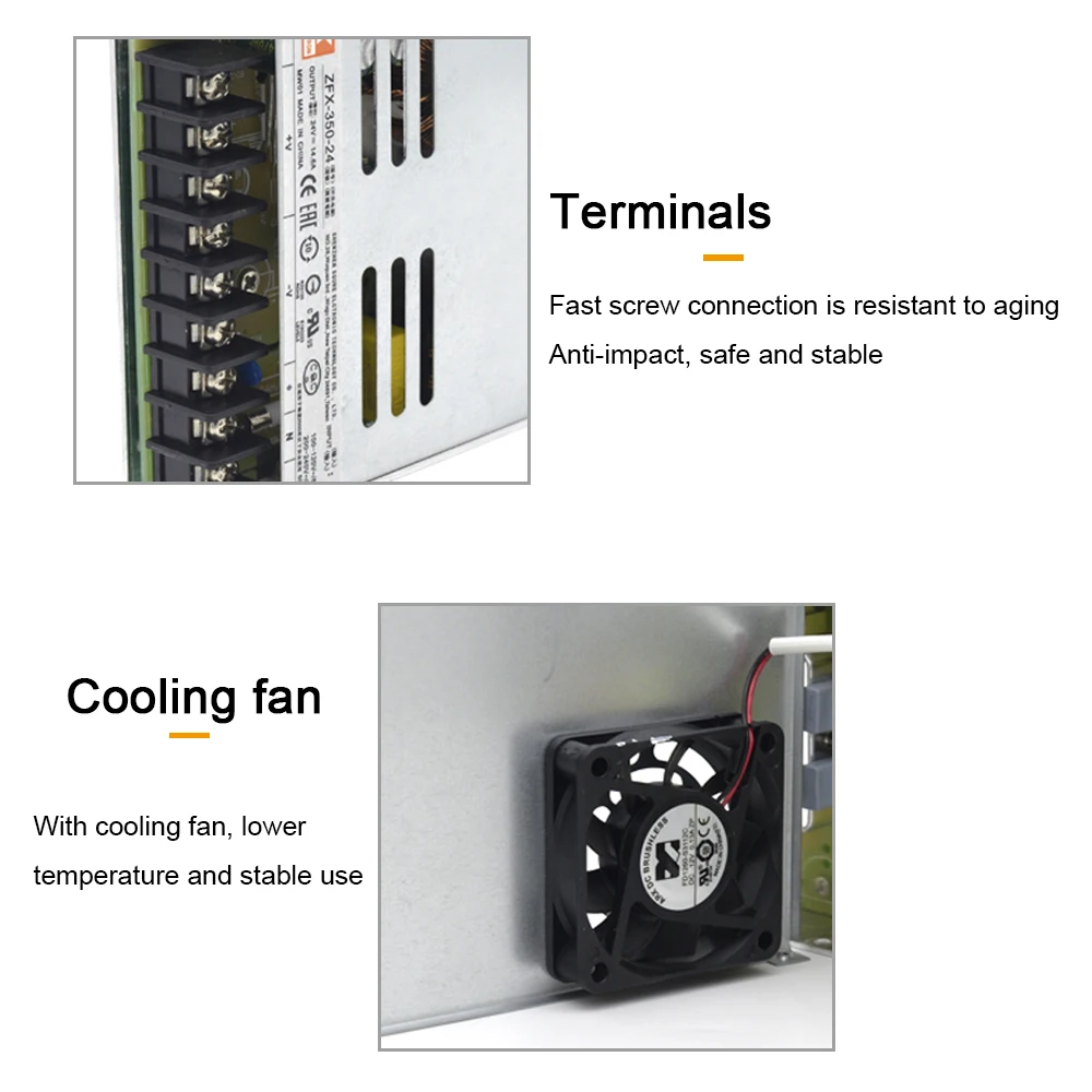 350W Switching Power Supply Light Transformer AC 220V To DC 24V Power Supply Source Adapter For Led Strip CCTV