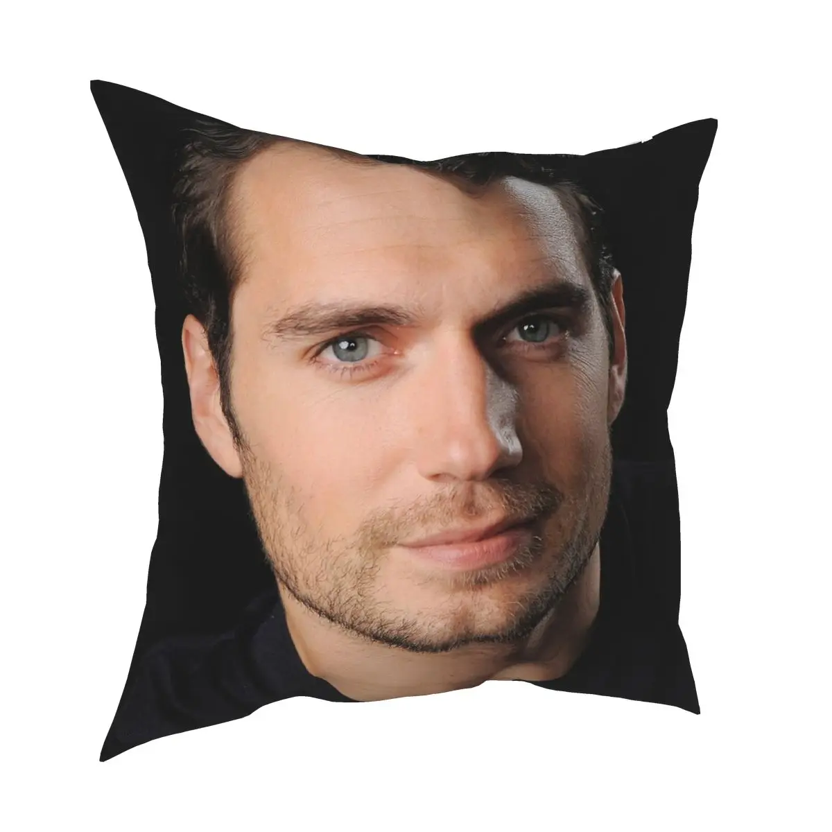 Henry Cavill Square Pillowcase Polyester Printed Zip Decor Pillow Case Sofa Seater Cushion Cover 45x45