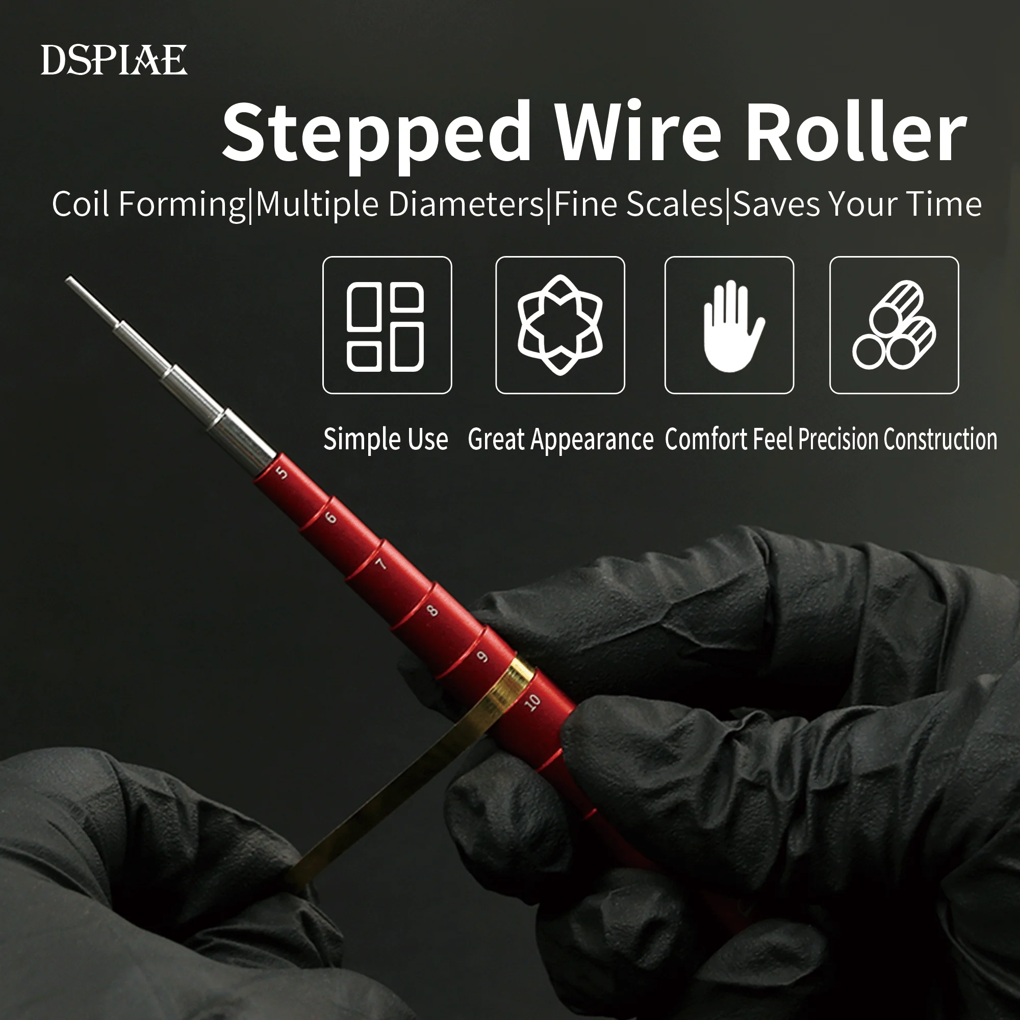 

DSPIAE AT-CR Stepped Wire Roller Military Model Making Tool Assembly Retrofit Gundam Hobby DIY