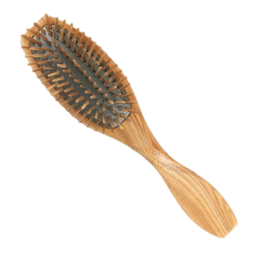 Ladies Curly Straight Hair Comb, Green Sandalwood Airbag Massage Hair Care, Prevent Knotting Comb, Ebony Styling Brushing Comb