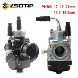 ZSDTRP 17mm 19mm 21mm Dellorto PHBG DS AD Black Racing Carburetor Carb DIO JOG 50cc 90cc BWS100 for Puch Yamaha Zuma Motorcycle