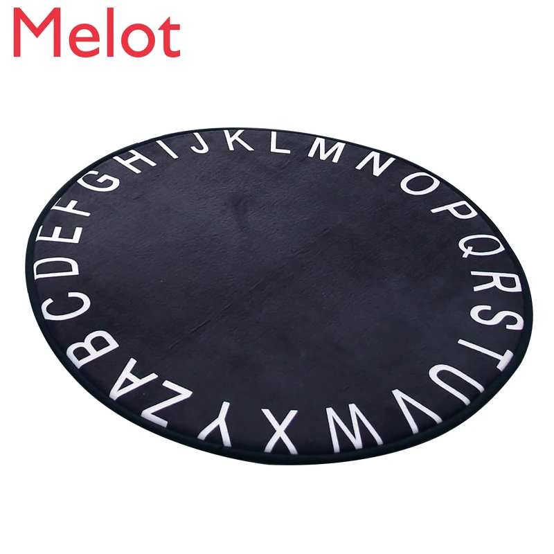 

Round Slow Rebound Floor Mat Baby Game Mat Children Living Room Bedroom Carpet Machine Washable Cute Baby Room Decoration
