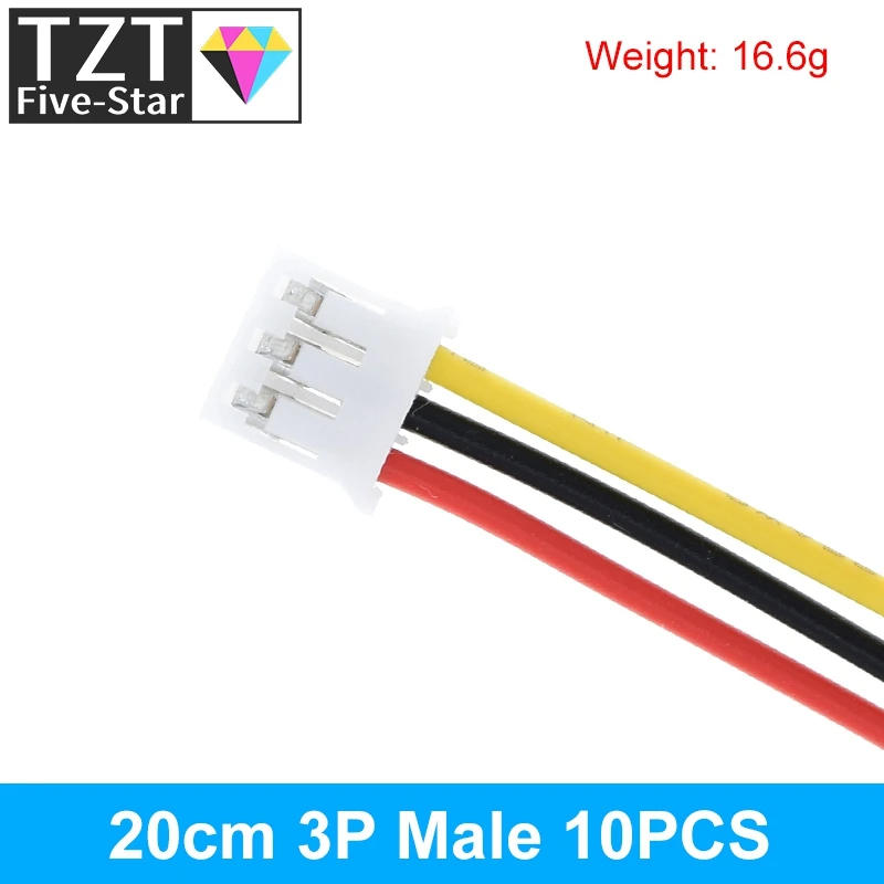 10 Stück 5 Paar Micro JST PH 2.0 2P 3P 4P 5P 6PIN Stecker-Buchsen-Verbinder mit Kabeln 20CM+20CM für Arduino MP3 – Detail 18