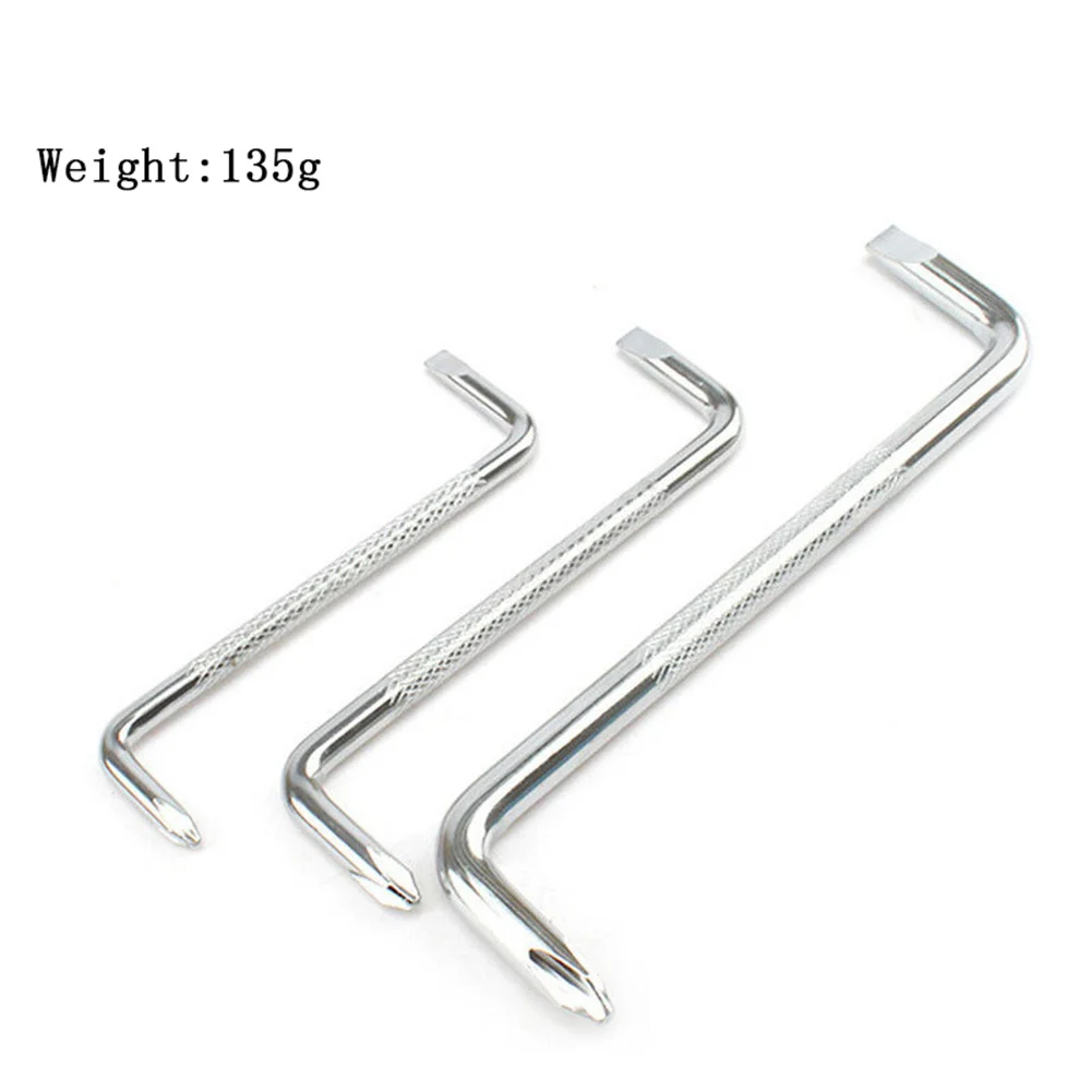 3Pcs 5 6 8Mm Z-shape 90 Derajat Slotted Screwdrivers Offset Obeng Small Space Repair Tool Hand Tool Set