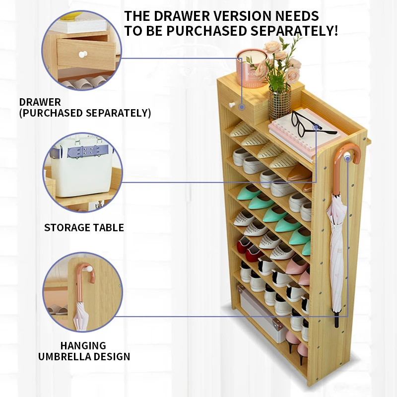 Wejście prosty stojak na buty 6-warstwa gospodarstwa domowego ekonomiczną szafka na buty wielu warstwa odporna na kurz kryty półka do przechowywania