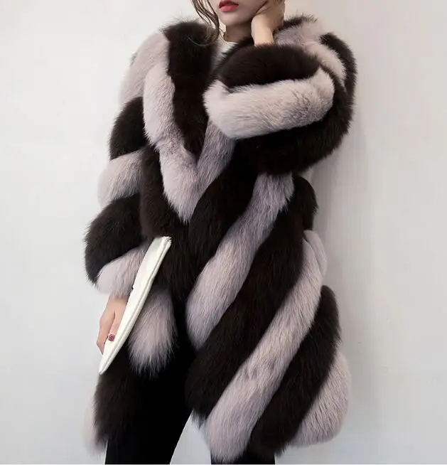 Autumn And Winter Fashion New Suede Mink Fur Coat quilt Imitation Suede Coat Mink Long Hooded Women's Clothing