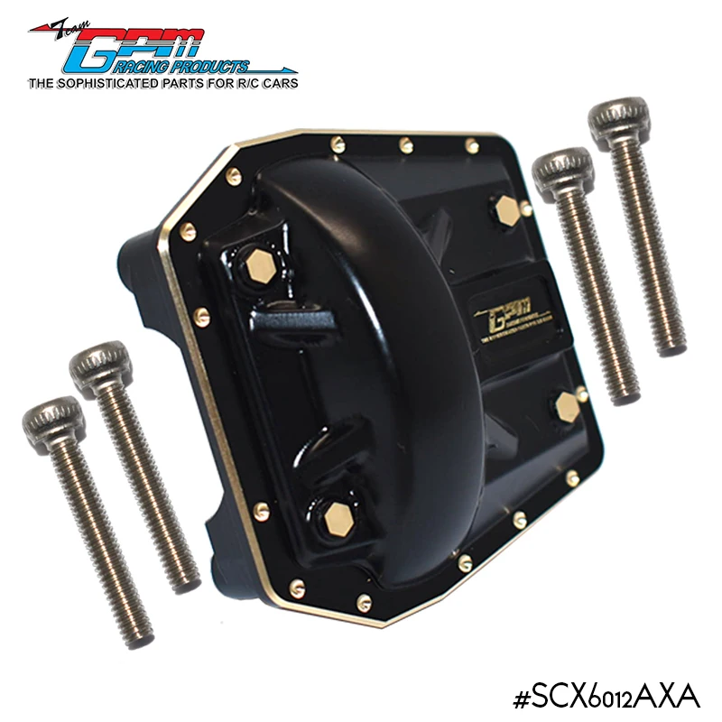 

GPM BRASS FRONT/REAR GEARBOX COVER (GOLD INLAY VERSION) -5PC SET For 1/6 4WD AXIAL SCX6 JLU WRANGLER-AXI05000 RC Upgrade