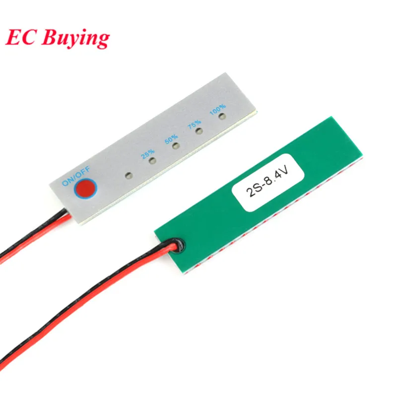 2S 3S 4S 12V 16.8VBMS Li-ion Lithium Battery Capacity Indicator Display Power Level Tester PCB Module 18650 LCD Charge Discharge