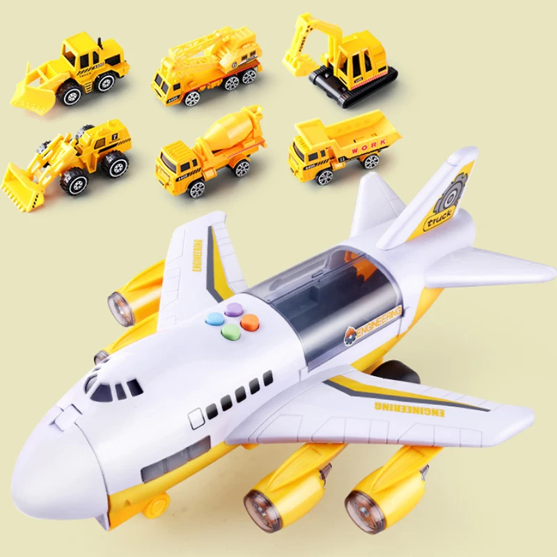 Children\'s Toy Aircraft With Music Simulation Passenger Plane Early Education Boy Baby Music Toy Car