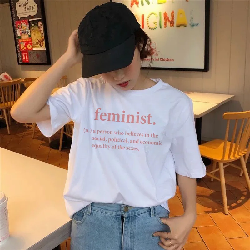 Women Female Girl Power Kawaii Summer T-shirt Tee Shirt Feminist Feminism Feminism Graphic Print T Shirt Top Harajuku