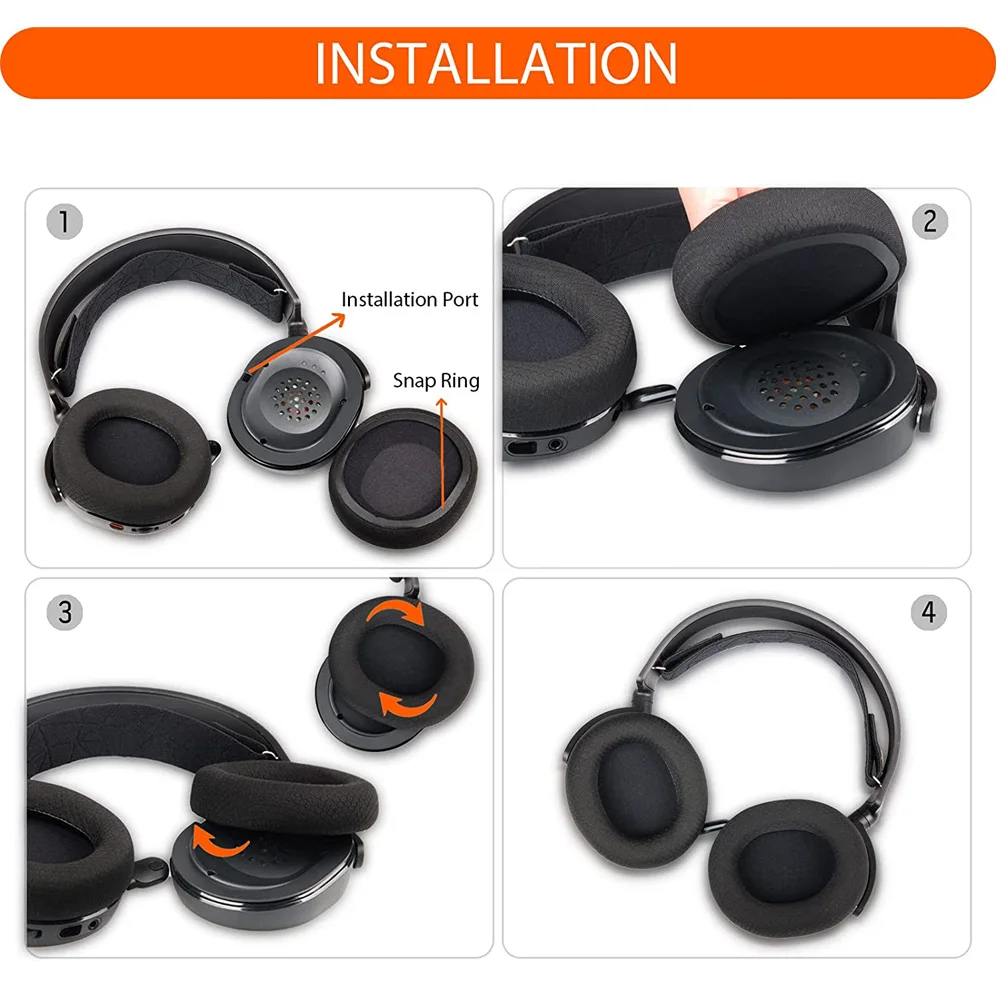 Cuscinetti auricolari per cuffie di ricambio GEVO per cuffie SteelSeries claw is 3/5/7/9X/pro cuffie senza fili in tessuto per giochi