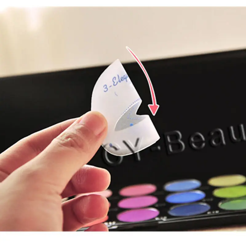 En vente-1 Pack pochoirs de maquillage pour les yeux modèle de pochoir pour les yeux de chat outils de fard à paupières utile ombre à paupières cosmétiques Kit d'accessoires de maquillage