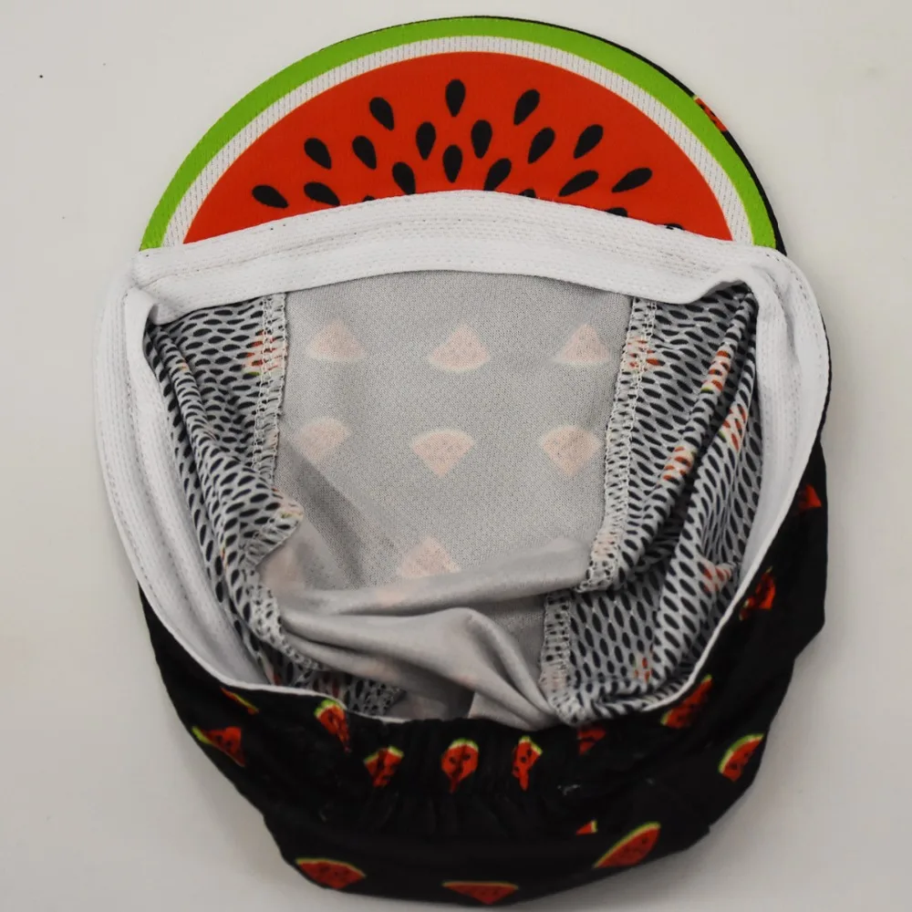 New watermelon cycling caps green riding hat safety breathable black bicycle headwear