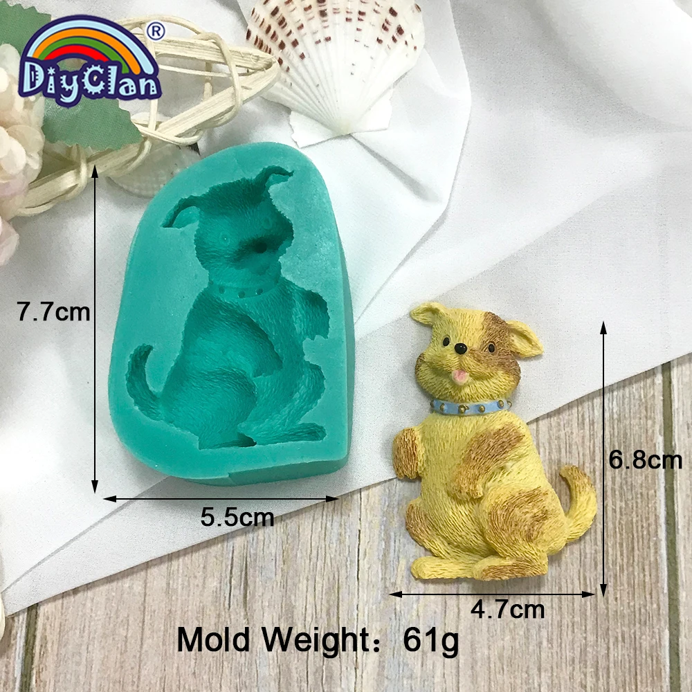 Cute Duck Dog Sheep Milk Cow Model Fondant Silicone Mold Chocolate Biscuit Dessert Cake Decorating Tool DIY Kitchen Baking Mould