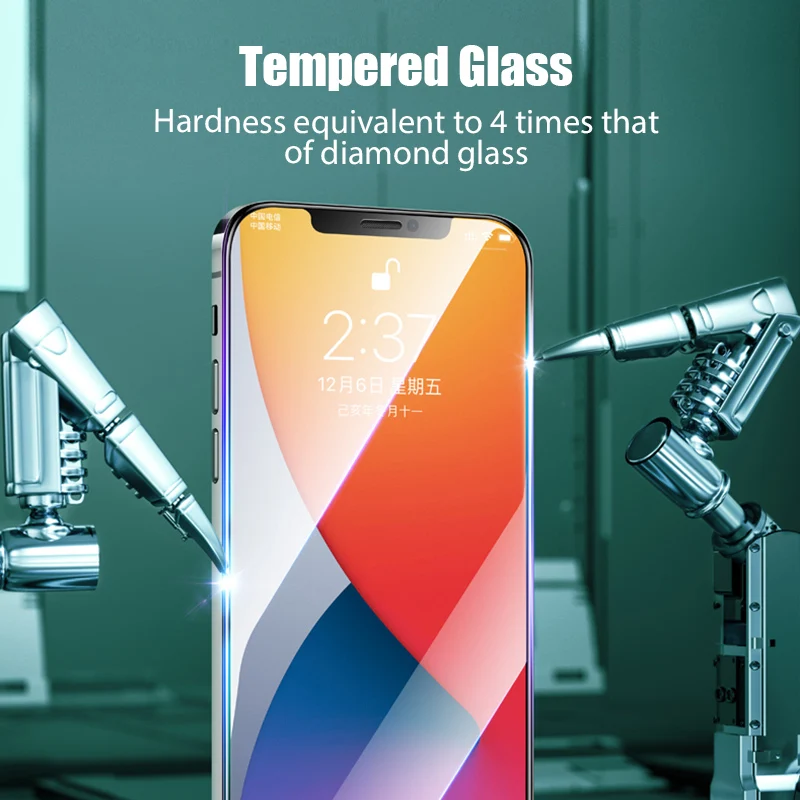 Full Cover Protective Glass On For iPhone 11 Pro X XR XS Max Screen Protector On iPhone 7 8 6 6s Plus 12 Pro Max Glass Film