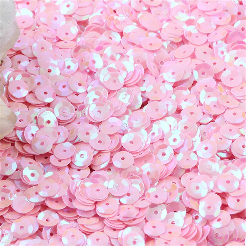 10g  Multi Size 4mm 5mm 6mm  Sequin PVC Round Cup Sequins Paillettes Sewing Wedding Crafts Women Garments Accessories