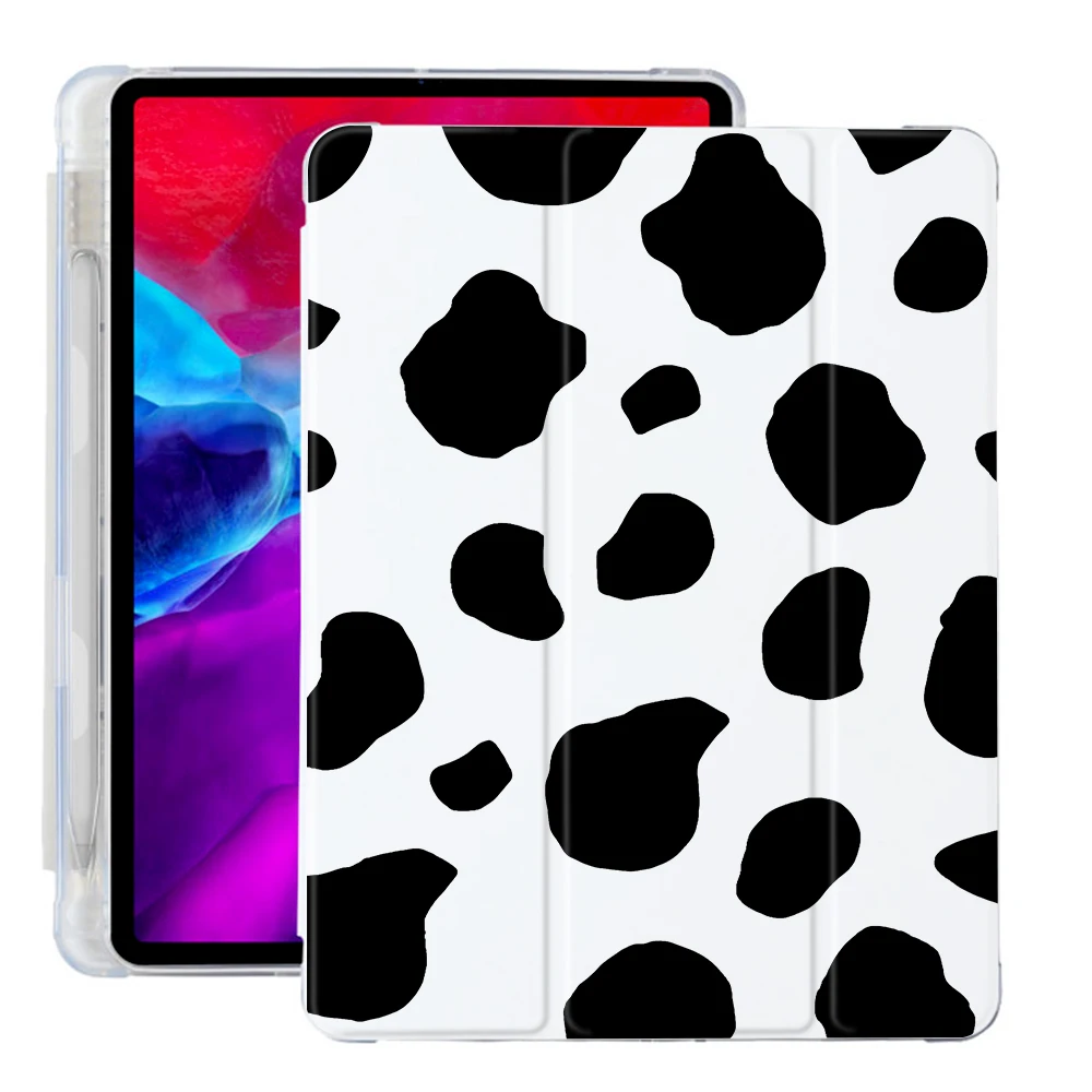 For iPad Case Animal Cow Texture For iPad 10.9 inch Air 4 2020 5th 6th 10.2 8/9th Generation 12.9 inch iPad Pro Mini 4 5 6 Cover