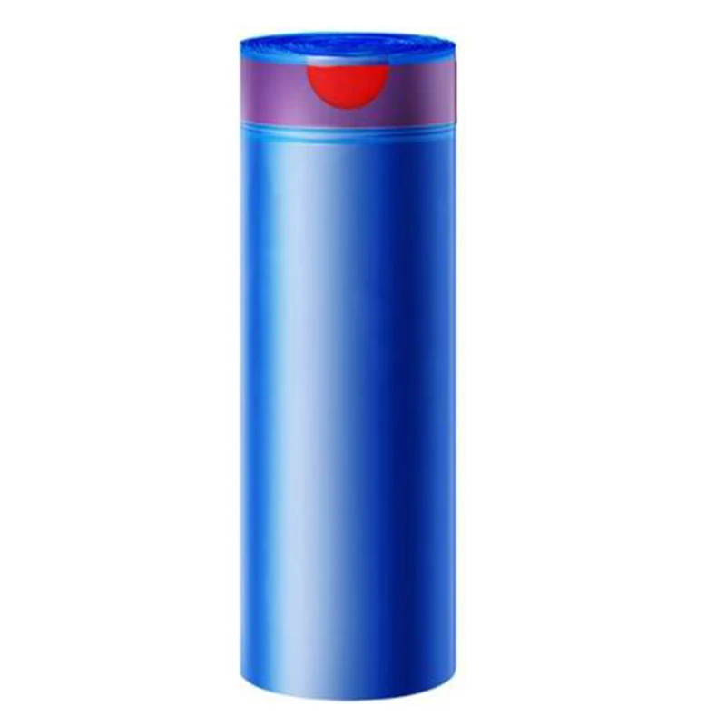 120L extra-large blue air garbage bag thickened automatic take-up rope restaurant property disposable plastic bag