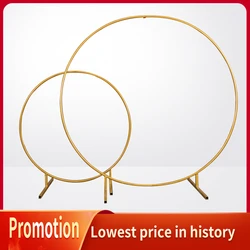 Circle Wedding Arch Round Background Birthday Party Balloon Arch Christmas  Decoration Flower Stand