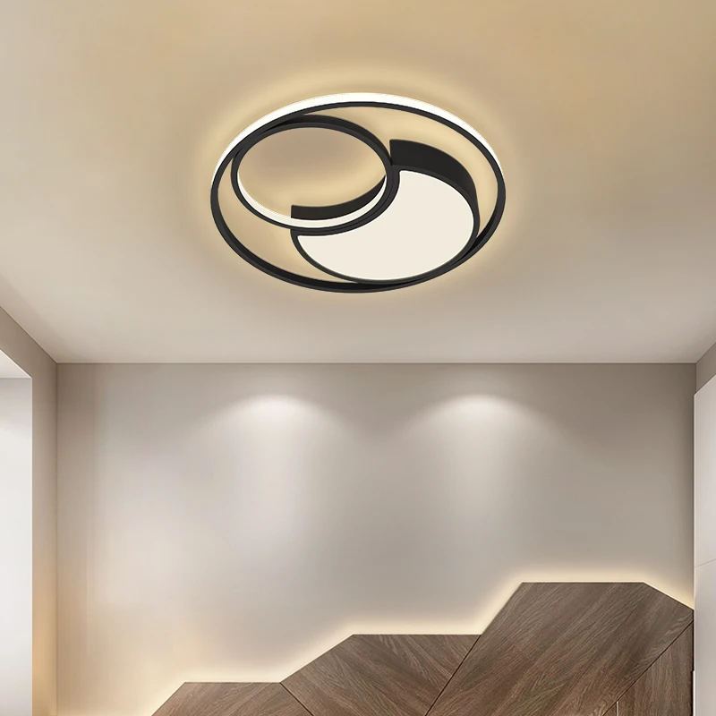 Round LED Ceiling Lamps Lighting For Office Foyer Bedroom Villa Apartment Living Room Kitchen Kid's Room Gallery Indoor Fixtures