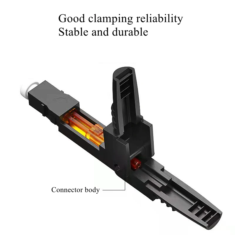 Htoc Sc/UPC-P Glasvezelkabel Snelle Connector Adapter Ftth Ingebed Glasvezel Snelle Montage Connector Single Mode