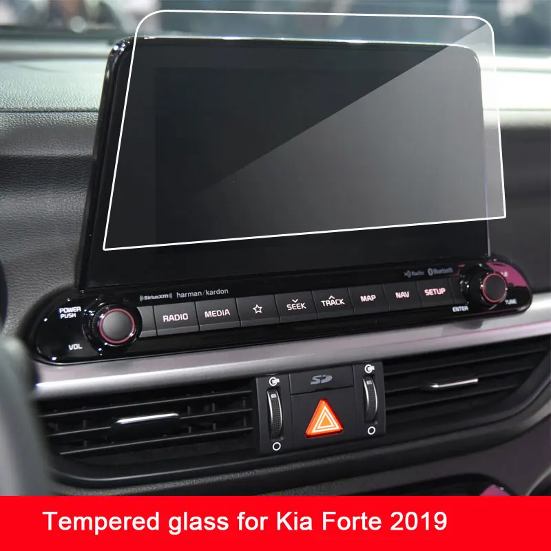 9H tempered glass screen protector film for Kia Forte 2019 2020 car navigation touch center display screen