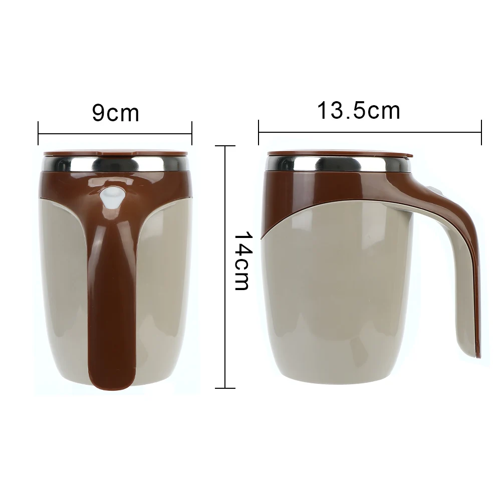 Magnetic Rotating Electric Milk Cup Auto Stirring Cup Lazy Coffee Stirring Cup Warmer Bottle Mark Cup 304 Stainless Steel