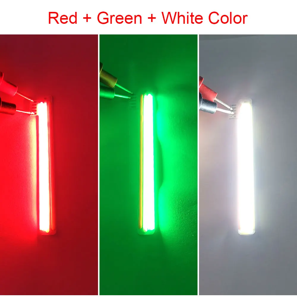 12V 5W Colorful COB LED Light Strip RGW Red Green White 3-color LED Lamp for Face Recognition Lighting Signal Decoration Bulb